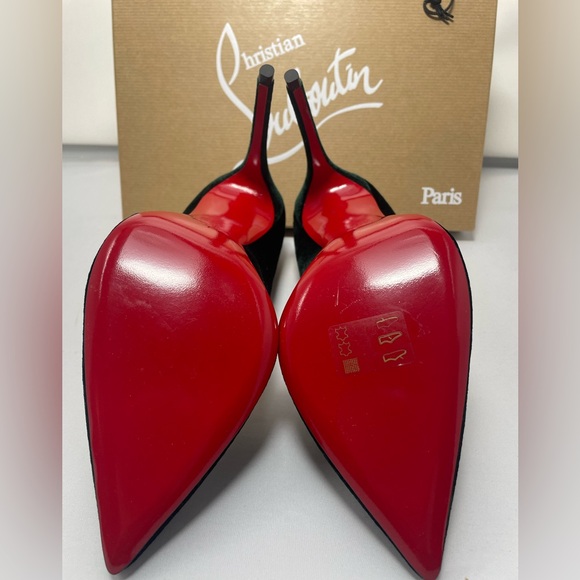 Christian Louboutin Dark Green Heels - Picture 3 of 10